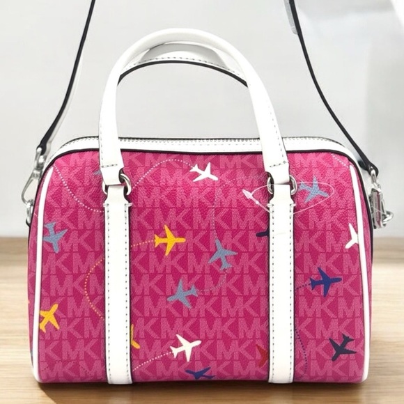 Michael Kors Medium Logo Card Case Wallet Ox Blood Multi - Picture 4 of 8